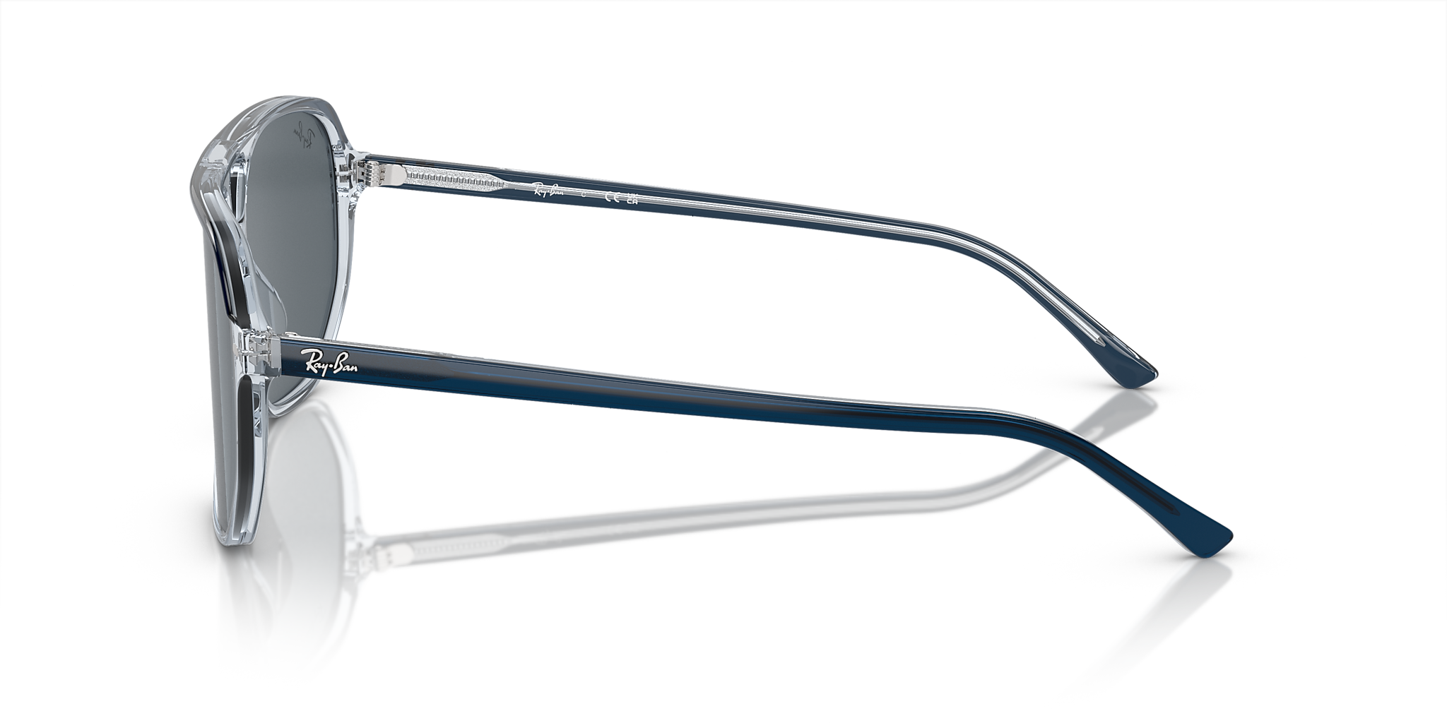 Blue On Transparent Blue