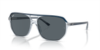 Blue On Transparent Blue