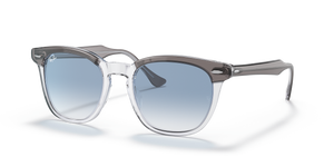 Grey On Transparent  - Clear Blue