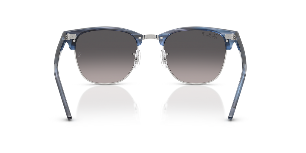 Striped Blue On Silver