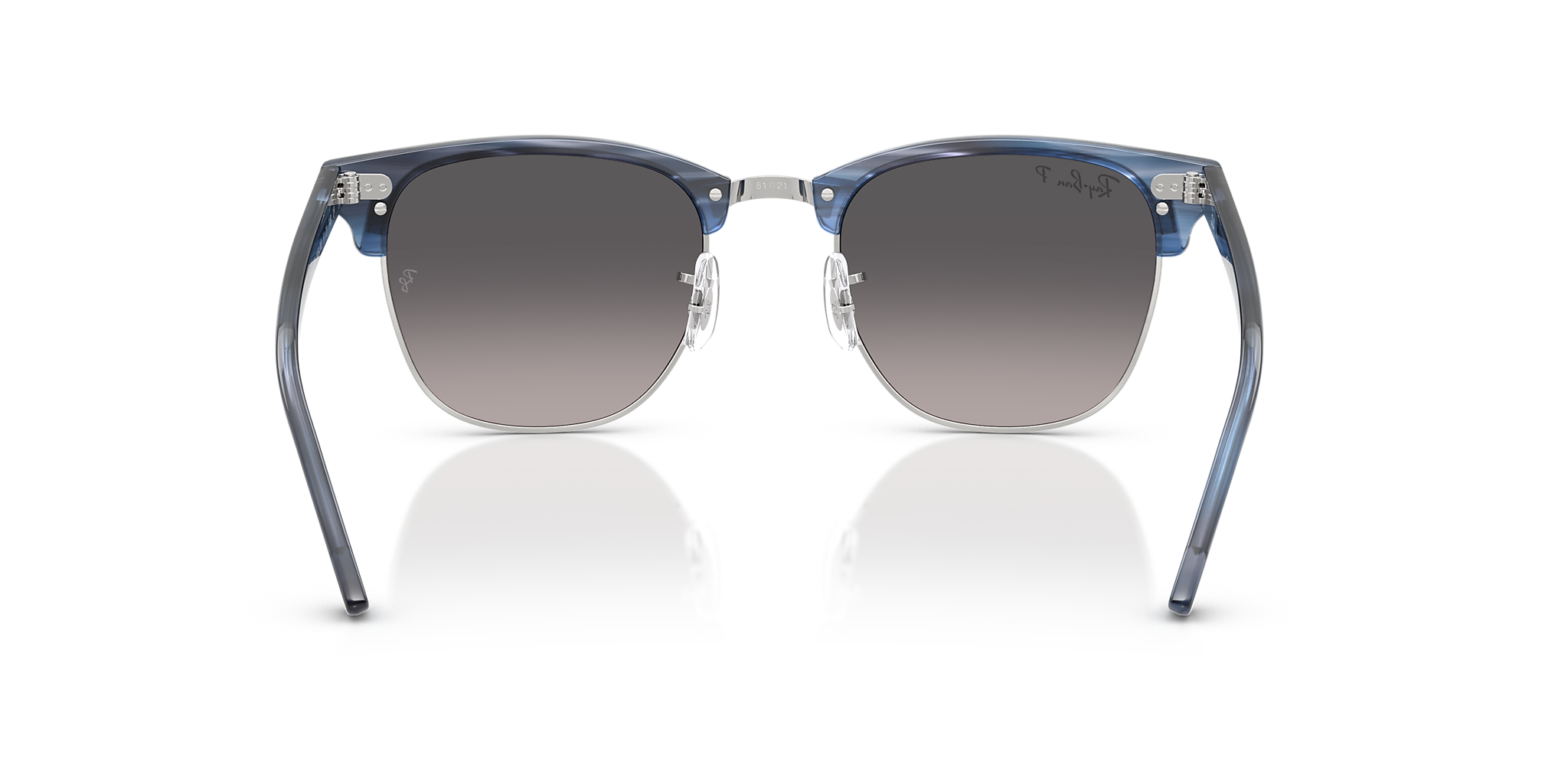 Striped Blue On Silver