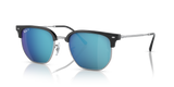 Black On Silver  - Grey/Blue