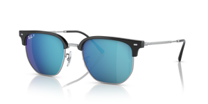 Black On Silver  - Grey/Blue