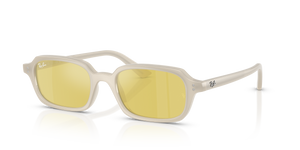 Cloudy Warm White  - Yellow Mirror Flash Gold