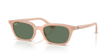 Cloudy Natural Pink  - Dark Green