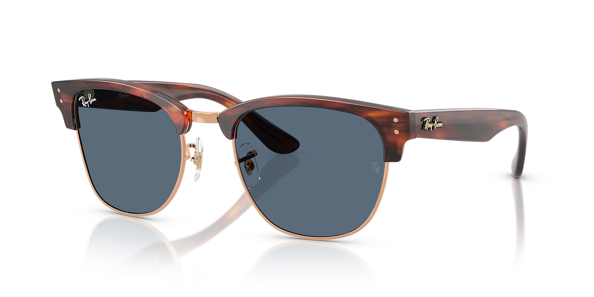Striped Havana On Rose Gold