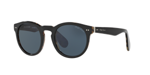 Shiny Black On Spotty Havana - Grey/Blue