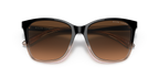 Shiny Gradient Black/Transparent Beige
