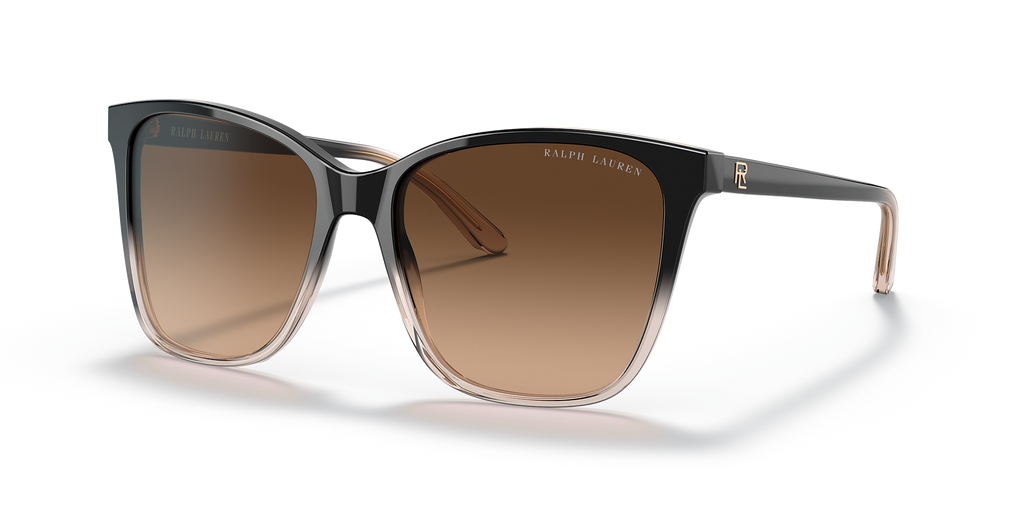 Shiny Gradient Black/Transparent Beige
