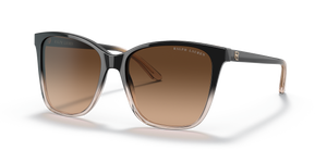 Shiny Gradient Black/Transparent Beige - Light Gradient Brown