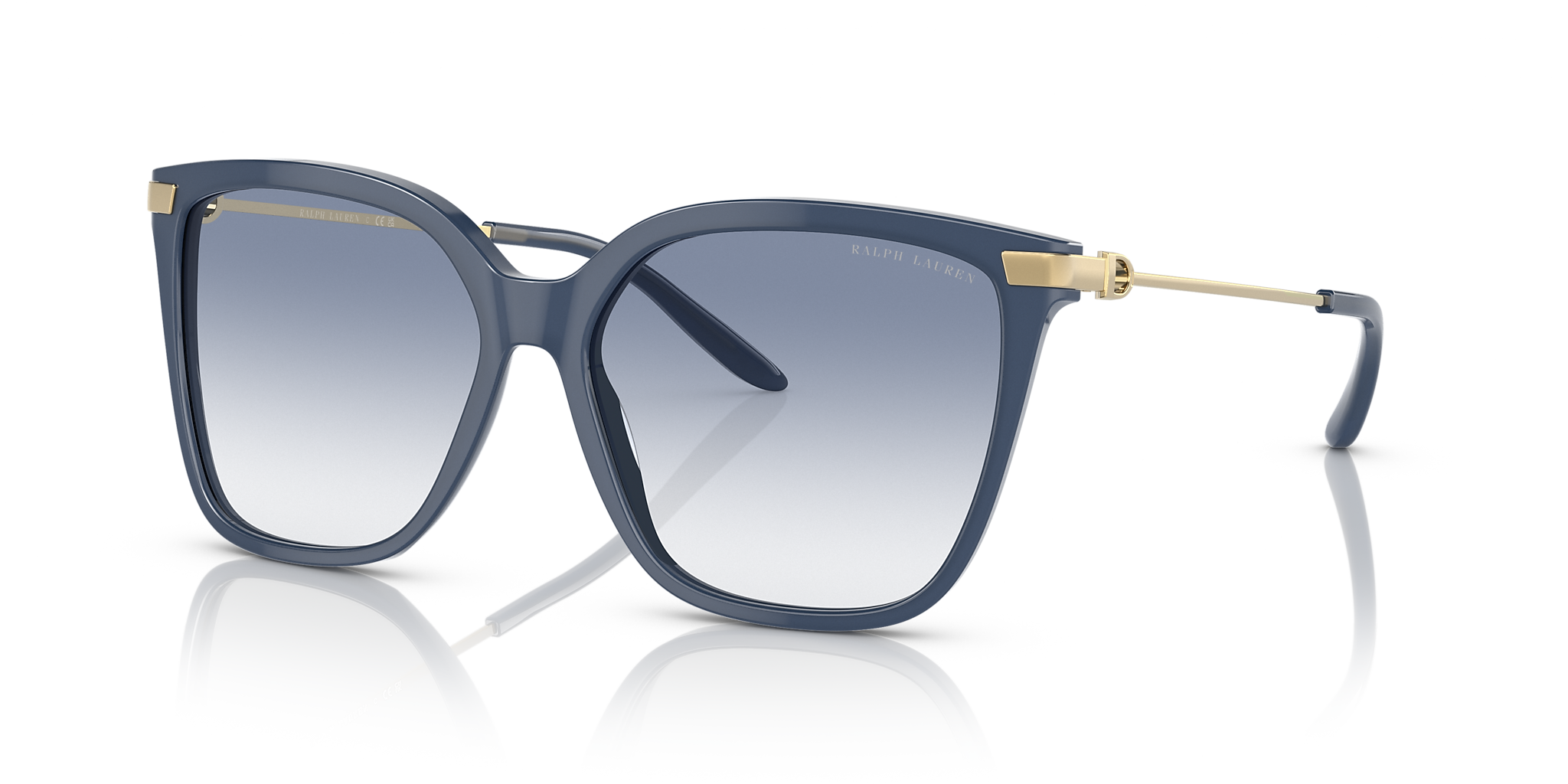 Shiny Navy Opaline Blue