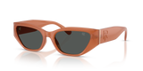 Transparent Amber - Dark Grey
