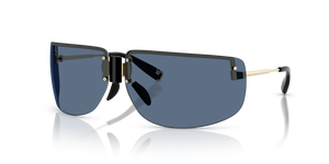 Shiny Light Gold  - Navy Blue