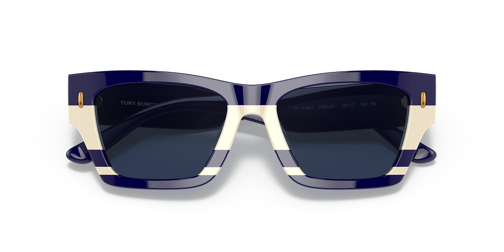 Navy Ivory Vintage Stripes