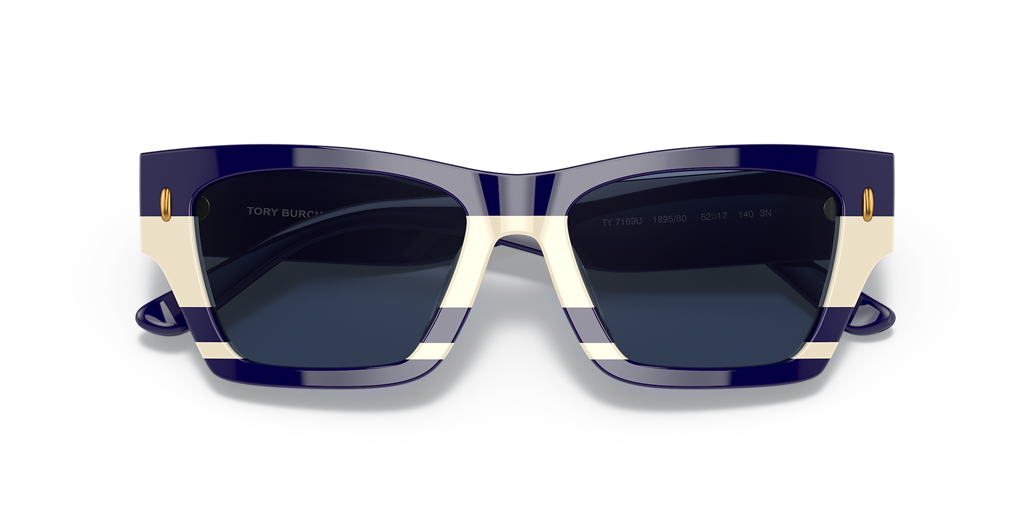 Navy Ivory Vintage Stripes