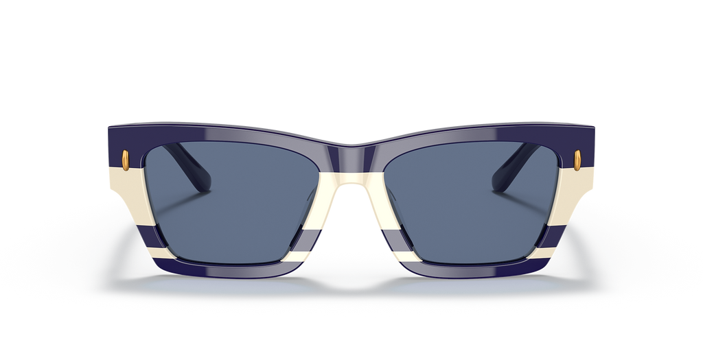 Navy Ivory Vintage Stripes