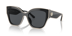Black With Ivory Piping  - Solid Grey