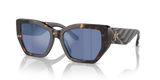 Brown Tortoise  - Dark Blue Violet Mirror