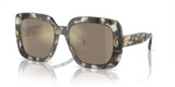 Black/White Tortoise  - Light Brown Mirror Gold
