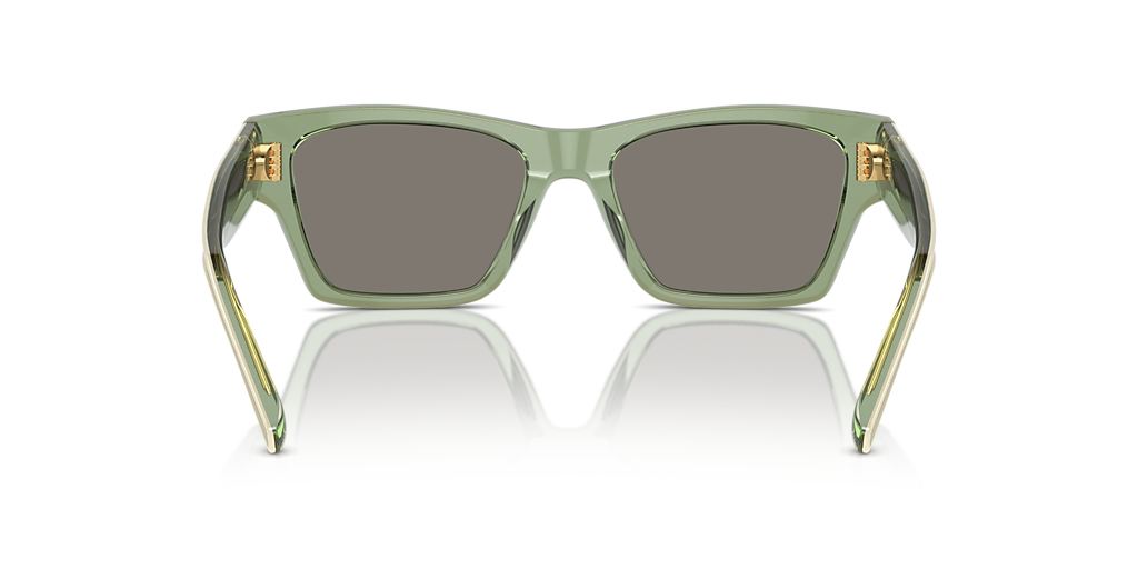 Transparent Green & Ivory