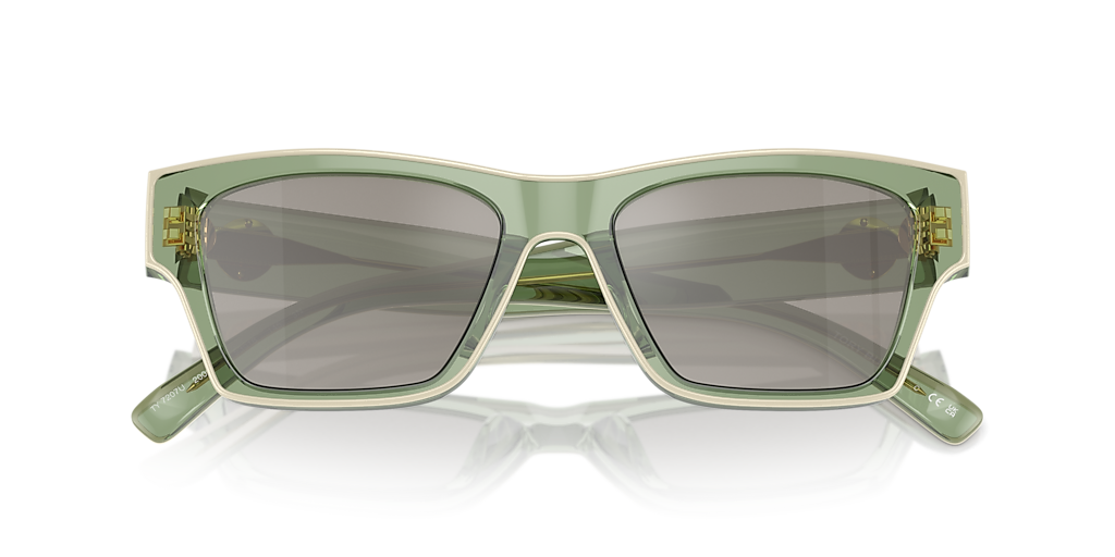 Transparent Green & Ivory