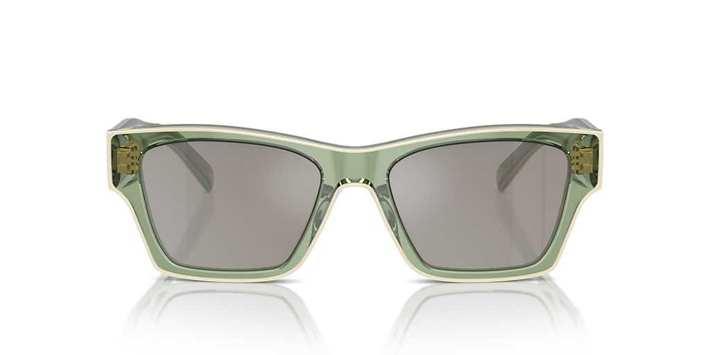 Transparent Green & Ivory