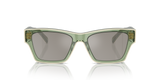 Transparent Green & Ivory