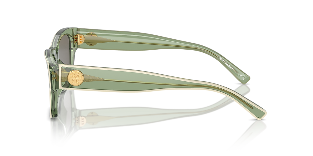 Transparent Green & Ivory