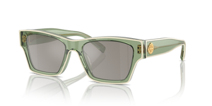 Transparent Green & Ivory