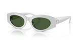 Metallic Silver  - Dark Green
