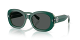 Dark Green/Transparent Sage  - Dark Grey
