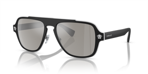 Black - Light Grey Mirror Silver