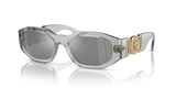 Transparent Grey - Light Grey Mirror Silver