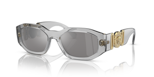Transparent Grey - Light Grey Mirror Silver