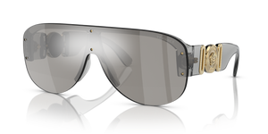 Transparent Grey - Light Grey Mirror Silver