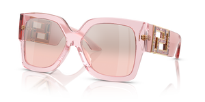 Transparent Pink - Light Pink Mirror Silver