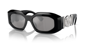 Black - Light Grey Mirror Silver 80