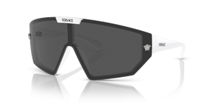 White - Dark Grey/Mirror Silver