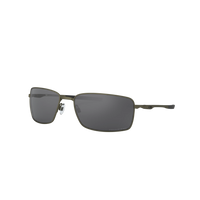 Oakley SQUARE WIRE OO4075 Grey Unisex Polarized Sunglasses
