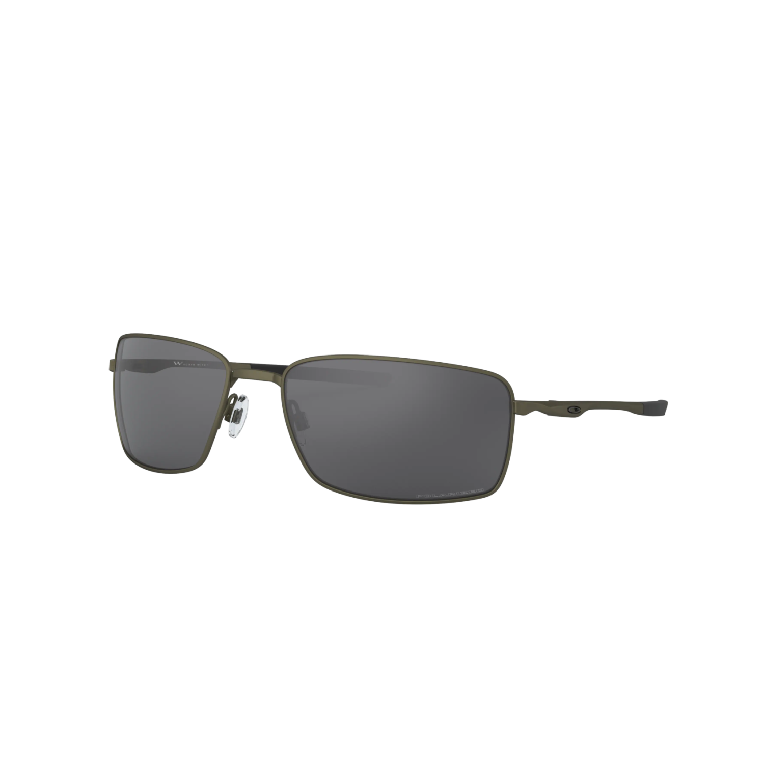 Oakley SQUARE WIRE OO4075 Grey Unisex Polarized Sunglasses