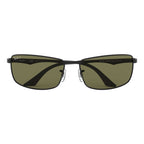 Ray Ban RB3498 RB3498 Green Black Men's Polarized Sunglasses