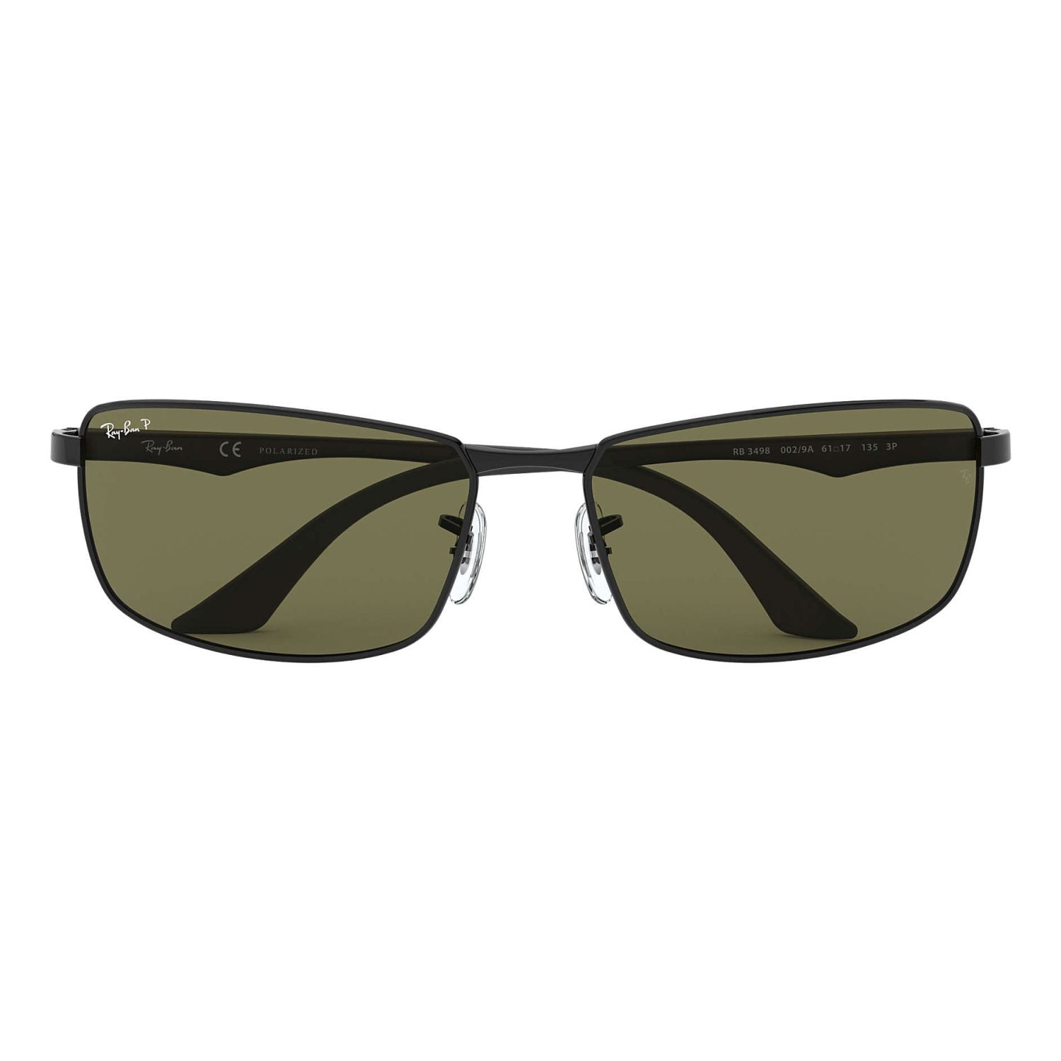 Ray Ban RB3498 RB3498 Green Black Men's Polarized Sunglasses