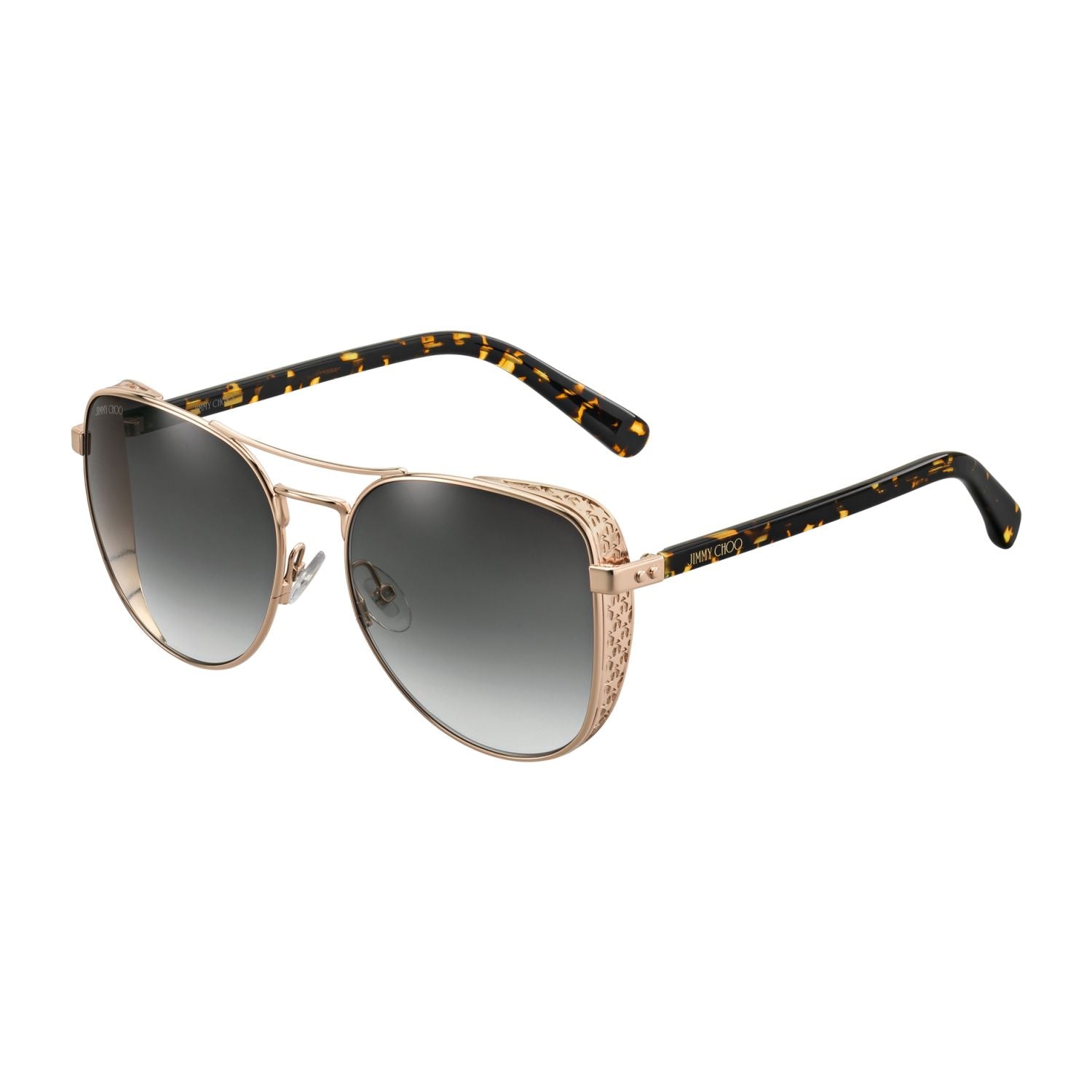 Jimmy Choo SHEENA Grey Gold Women's Sunglasses
