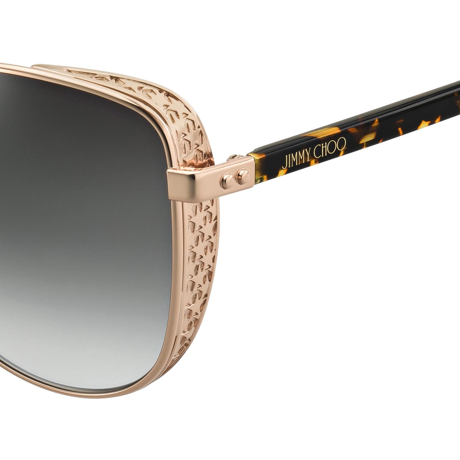 Jimmy Choo SHEENA Grey Gold Women's Sunglasses