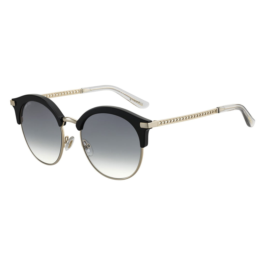 Jimmy Choo HALLY Grey Black Women's Sunglasses