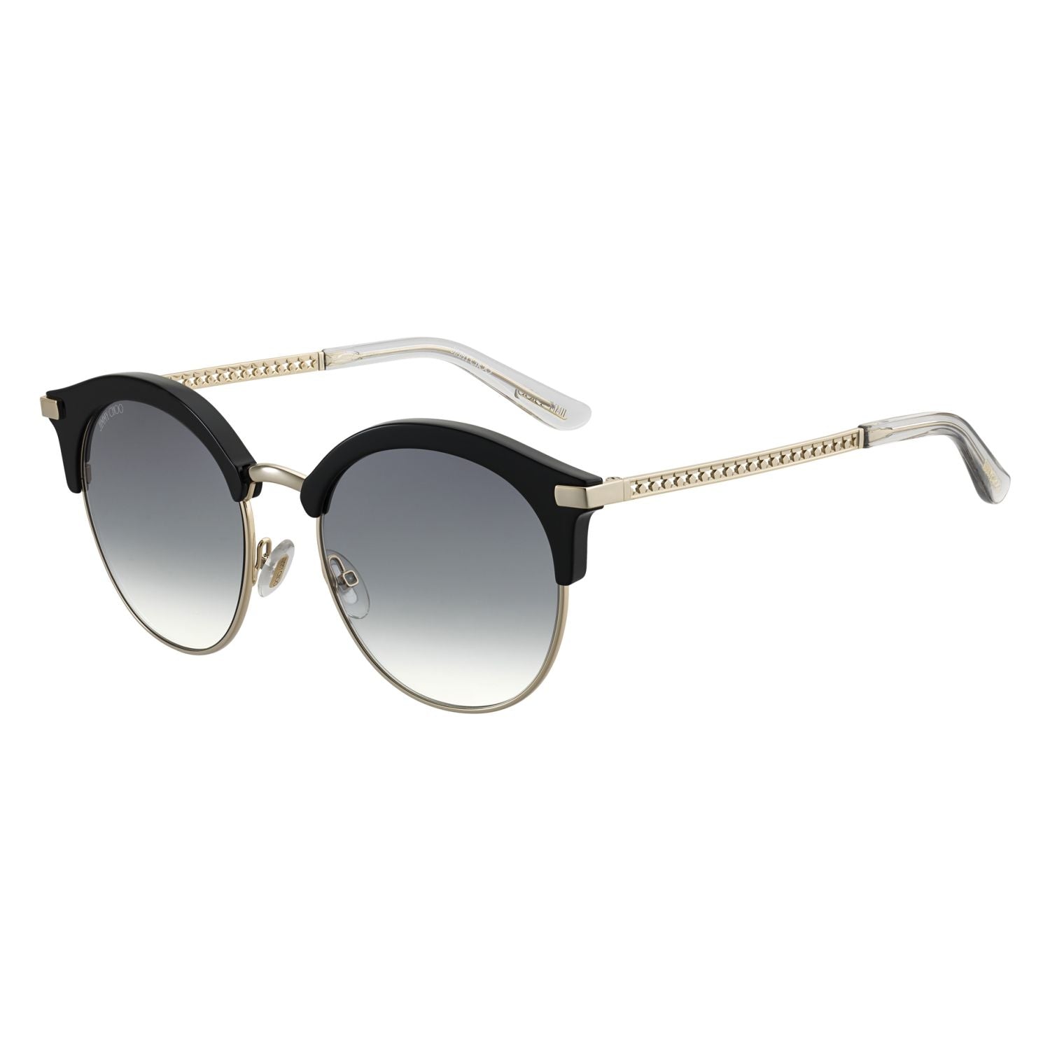 Jimmy Choo HALLY Grey Black Women's Sunglasses