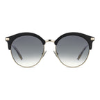 Jimmy Choo HALLY Grey Black Women's Sunglasses