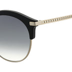 Jimmy Choo HALLY Grey Black Women's Sunglasses