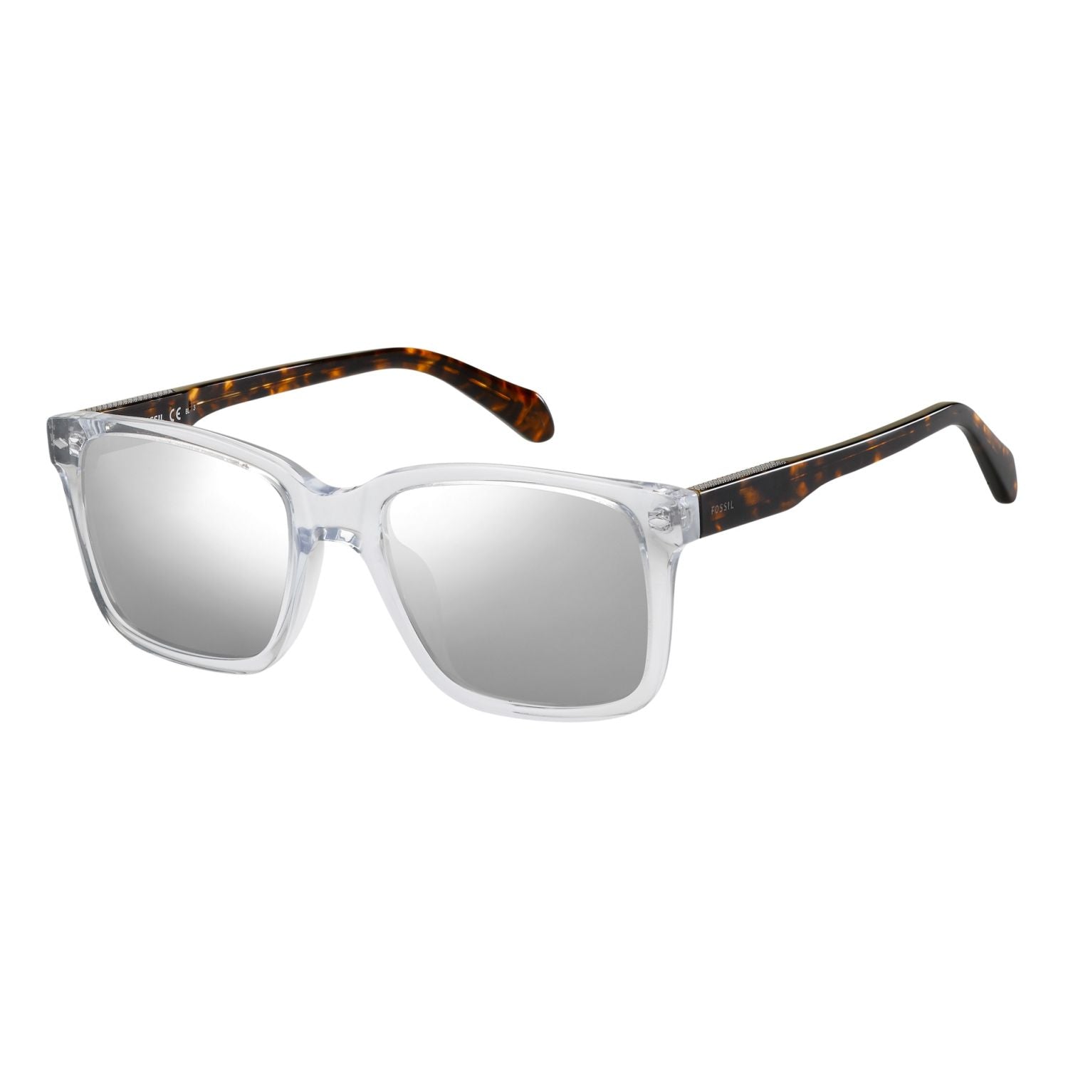 Fossil FOS 2076/S Silver Clear Men's Sunglasses