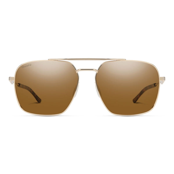 Smith DOUBLE DOWN Brown Gold Men's Sunglasses
